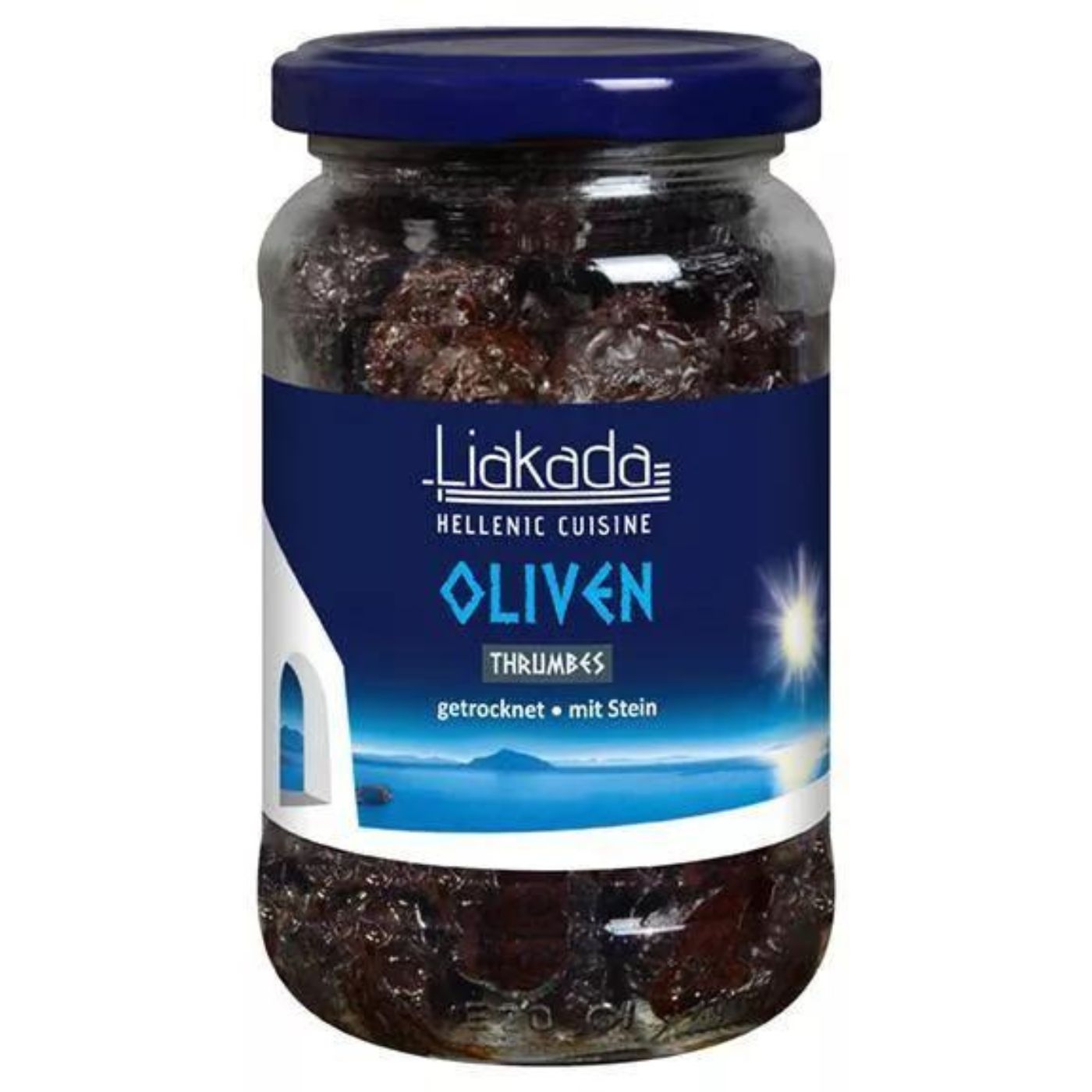 4013200105495 - Liakada Schwarze Oliven Thumes getrocknet mit Stein 230g 4013200105495 - Liakada Schwarze Oliven Thumes getrocknet mit Stein 230g