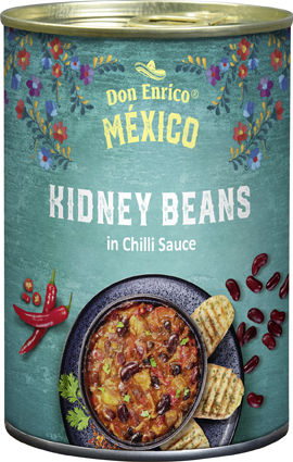 4013200108557 - KIDNEY BEANS in Chilli Sauce von Don Enrico Mexico 400g