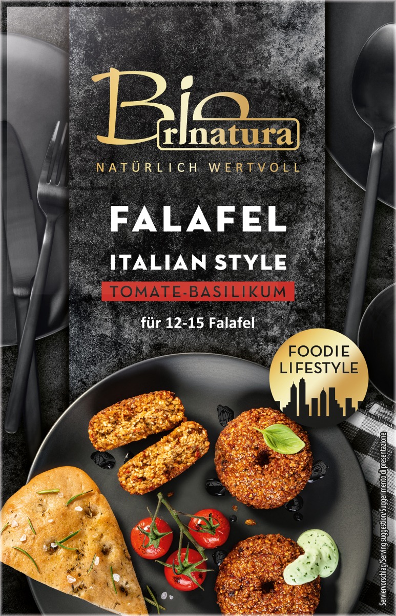 4013200256432 - Falafel Italian Style Tomate-Basilikum von Bio rinatura 150g (MHD 12082024) 4013200256432 - Falafel Italian Style Tomate-Basilikum von Bio rinatura 150g (MHD 12082024)