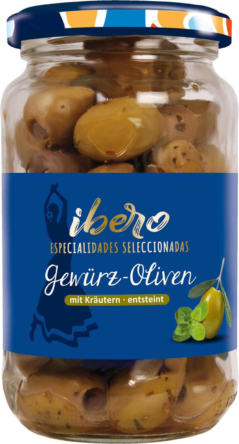 4013200555887 - ibero Grüne Gewürzoliven entsteint 185g