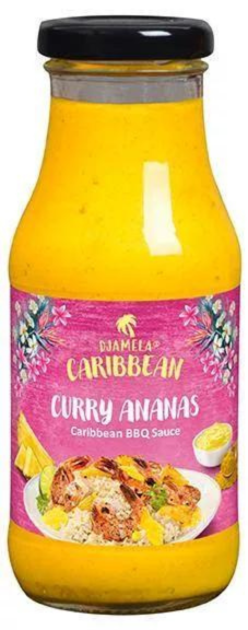 4013200790066 - Curry Ananas BBQ Sauce von Djamela 240ml