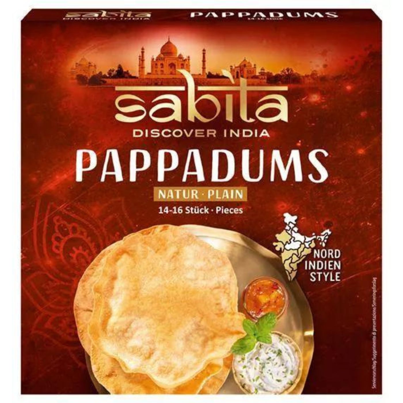 4013200860615 - Linsenfladen PAPPADUMS von Sabita 200g