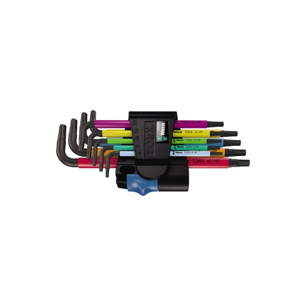 4013288185228 - 967 SL 9 TORX® HF Multicolour Winkelschlüsselsatz mit Haltefunktion 9-teilig