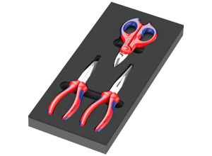 4013288225177 - 9781 Schaumstoffeinlage KNIPEX Zangen Set 2 3‑teilig Zangen-Set