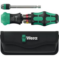 4013288234018 - WERA 05051515001 - Kombi-Ratschenschrauber mit 6 Bits 25RA-R mit Tasche