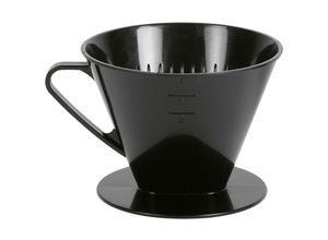 4013291450344 - Wüllner&kaiser - Kaffeehandfilter 1x4 mit 2 Löchern schwarz