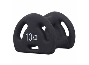 4013331182846 - Body Coach 4in1 Fitness Neopren-Hantel 10 kg Kettlebell Kurzhantel Medizinball Push Up Bar