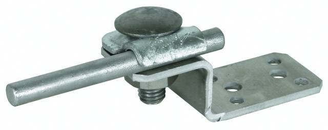 4013364078604 - DEHN Lasche auf AL mit 377100 Klemmbock Aluminium mit Klemmblock