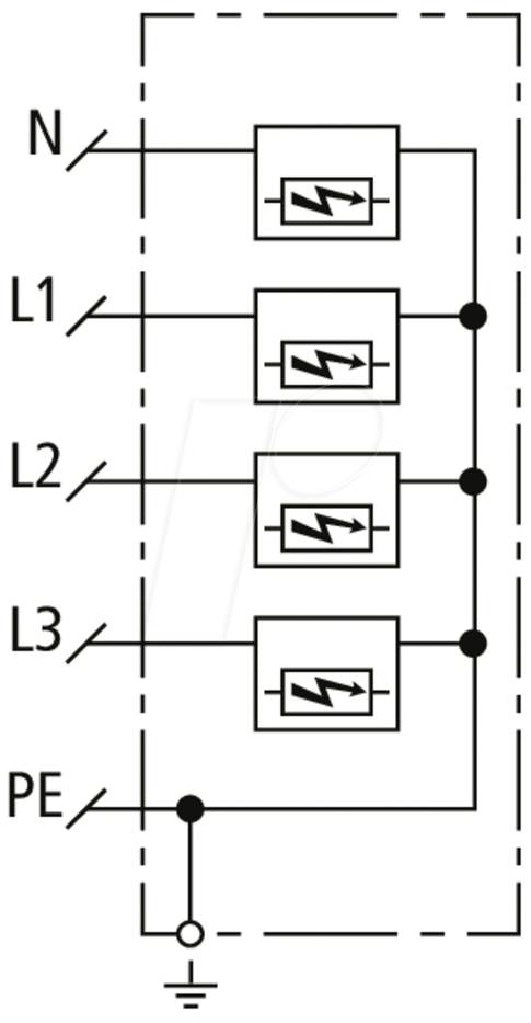 4013364424784 - 909540 Kombi-Ableiter Typ1+2 DEHNshield ZP 2 für TN-S-Systeme Kombiableiter 1 St