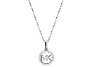 4013496010732 - Kette mit Anhänger MICHAEL KORS PREMIUM MKC1108AN040 Halsketten Gr Silber 925 (Sterlingsilber) Länge 455 cm silberfarben (silberfarben kristallweiß) Damen Ketten mit Anhänger Zirkonia