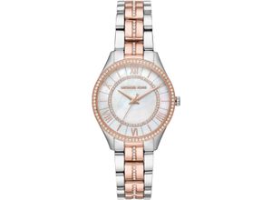 4013496086300 - Quarzuhr MICHAEL KORS LAURYN Armbanduhren silberfarben (silberfarben roségoldfarben) Damen Quarzuhren Armbanduhr Damenuhr analog Edelstahlarmband