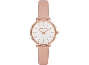 4013496283822 - Quarzuhr MICHAEL KORS PYPER MK2803 Armbanduhren rosegold (rosa) Damen Quarzuhren Armbanduhr Damenuhr Glassteine Lederarmband