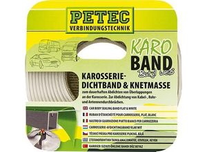 4013558875309 - PETEC Karosserie-Dichtband Buthyl (20mm x 2mm 3m) DichtstoffDichtbandKarosseriedichtstoff weiß 87530