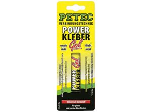 4013558937205 - PETEC Power-Kleber Gel SB (20 g) Kunststoff-KlebstoffKlebstoff KunststoffreparaturGummiklebstoffMetall-KlebstoffSekundenkleberUniversalklebstoff