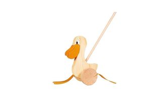 4013594390064 - Wooden Push Figure Pelican