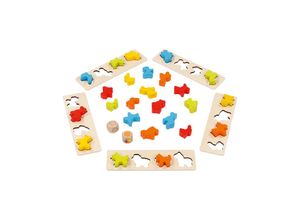 4013594567657 - Wooden Sorting Game Animals 25 pcs