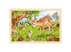 4013594573252 - Wooden Jigsaw Puzzle Deer 24 pcs