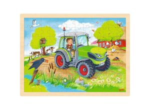 4013594573269 - Wooden Jigsaw Puzzle Tractor 96pcs Holz