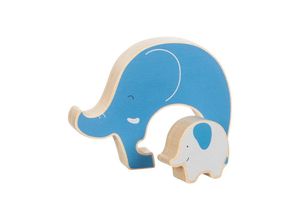 4013594573306 - Wooden Puzzle Standing Elephant 2 pcs Holz