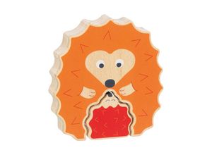 4013594573313 - Wooden Puzzle Standing Hedgehog 2 pcs Holz