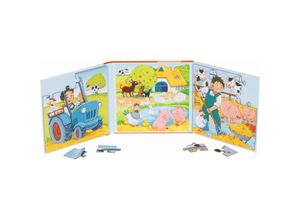 4013594573849 - Magnetic Jigsaw Puzzle Book Farm 40 pcs