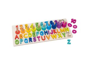 4013594583572 - Wooden Alphanumeric Puzzle 91 pieces Holz