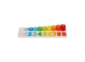 4013594584517 - Wooden Sorting Game Learning to Count with Gears 55 pcs