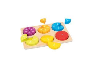 4013594599603 - Wooden Learning Puzzle Fractions 22 pieces Holz