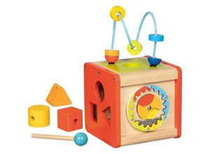 4013594599665 - Wooden Activity Cube Beatbox and Motor Skills Spiral