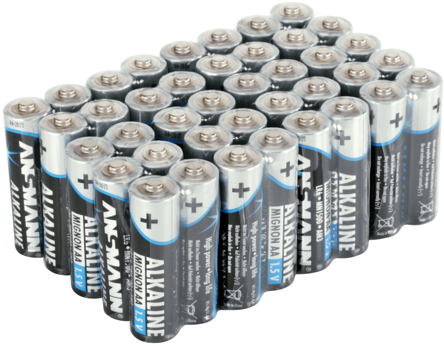 4013674010349 - ANS AL40 PACK - Alkaline Batterie AA (Mignon) 40er-Pack