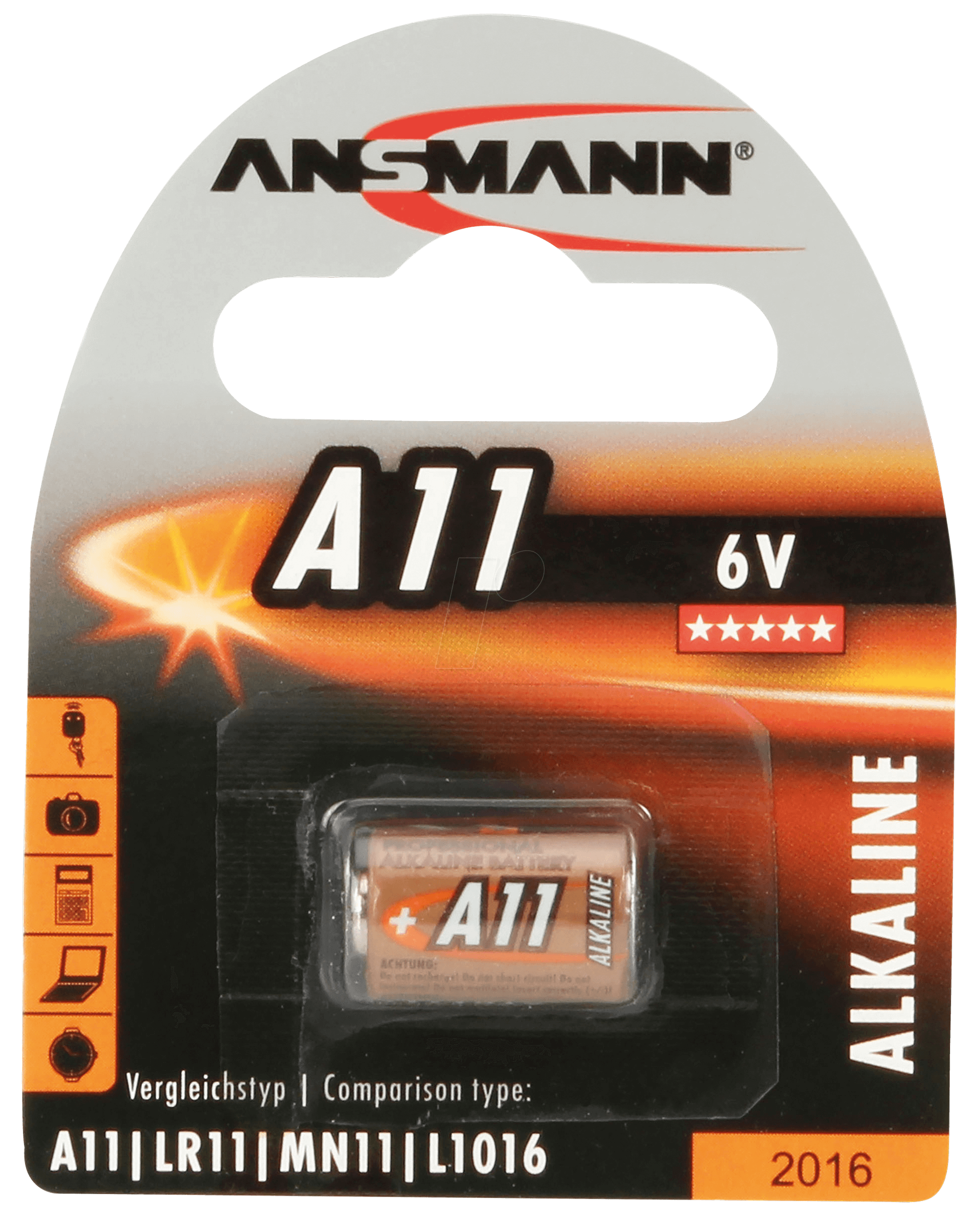 4013674021338 - Ans 1510-0007 - Alkaline Batterie A11 1er-Pack (1510-0007) - Ansmann 4013674021338 - Ans 1510-0007 - Alkaline Batterie A11 1er-Pack (1510-0007) - Ansmann