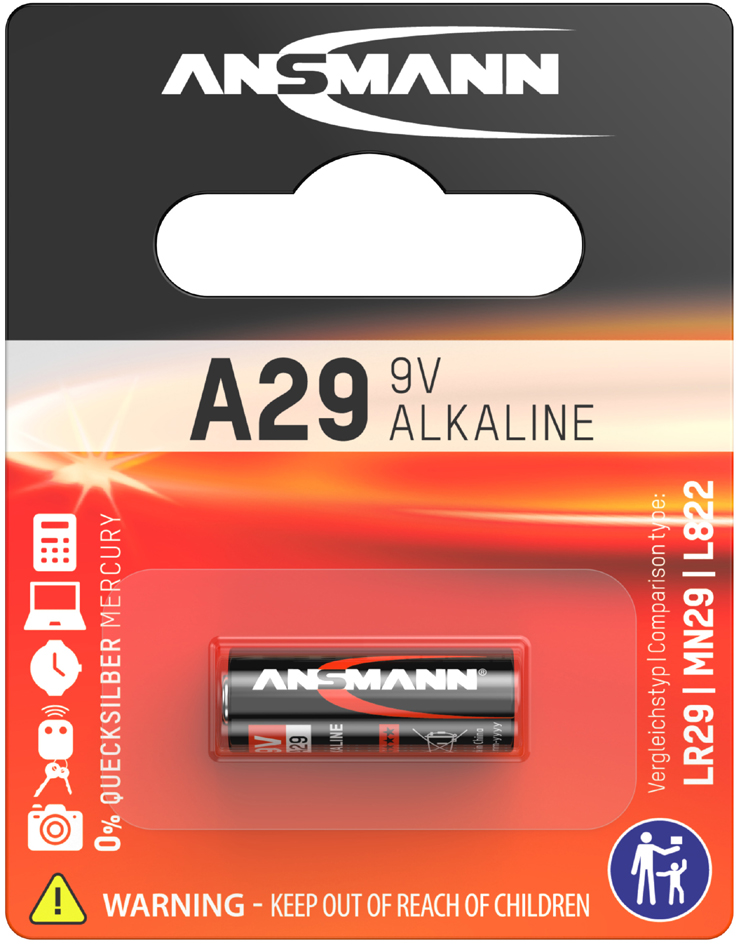 4013674021345 - ANS 1510-0008 - Alkaline Batterie A29 1er-Pack