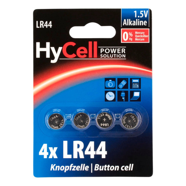 4013674025978 - HC 4XLR44 - Alkaline Knopfzelle 140 mAh LR44 4er-Pack