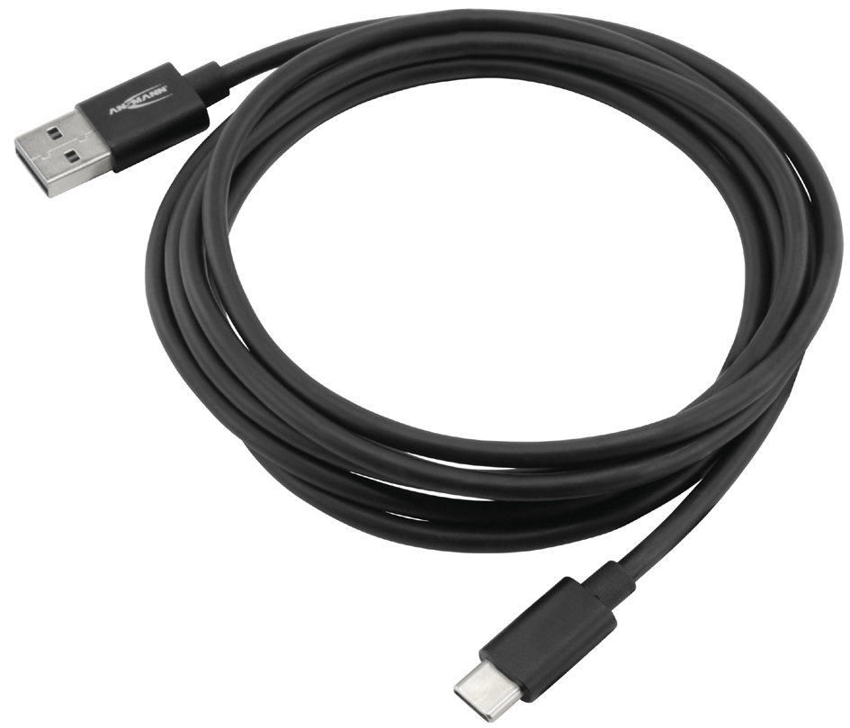 4013674131242 - Type-C usb Kabel 200 cm USB30 Ladekabel   Datenkabel mit Aluminium Gehäuse - Ansmann