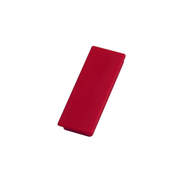 4013695011172 - Haftmagnete 1665106 eckig 22x55mm (BxL) rot 1300g Haftkraft 4013695011172 magnetoplan 1665106 10 Stück