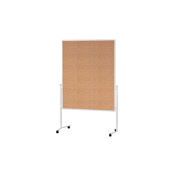 4013695030029 - Moderationstafel 2111124 120x150cm Kork + Kork (beidseitig) pinnbar mit Rollen braun + braun 4013695030029 Magnetoplan