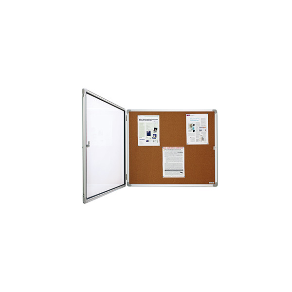 4013695034614 - Schaukasten SP 1215124 6 x A4 Korkrückwand braun