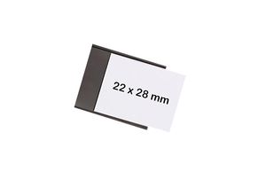 4013695049373 - magnetoflex® U-Profil VE 30 Stk HxB 22 x 28 mm schwarz