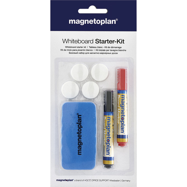 4013695053547 - Whiteboard Starter-Kit Tafellöscher 2 Whiteboard- und Flipchartmarker in