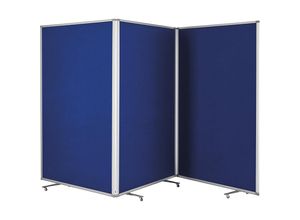 4013695058337 - Magnetoplan Präsentationswand large (B x H) 3610 mm x 1800 mm Filz Royalblau beidseitig verwendbar Pinntafel zusammenklappbar Inkl Rollen 1112003 4013695058337 - Magnetoplan Präsentationswand large (B x H) 3610 mm x 1800 mm Filz Royalblau beidseitig verwendbar Pinntafel zusammenklappbar Inkl Rollen 1112003