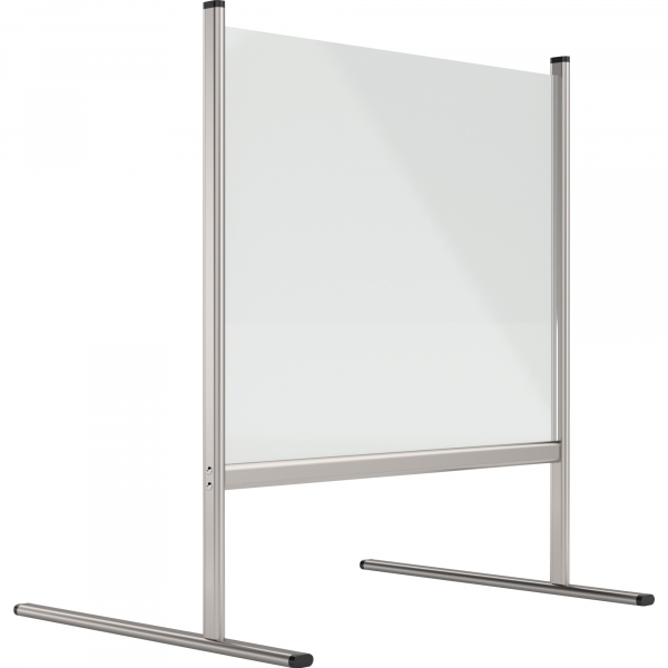 4013695062433 - Hygienewand Acrylglas mit Alurahmen Füße transparent BxH 830 x 925 mm ab 10 Stk