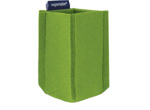 4013695062976 - Magnetoplan - Stiftehalter ® magnetoTray ecoAware small 6 x 10 x 6 cm (b x h x t) nicht selbstklebend magnethaftend Polyester 100 % recycelt grün