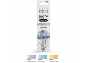 4013695266725 - COPIC Ciao Pastel Palette Layoutmarker-Set farbsortiert 10 + 60 mm 4013695266725 COPIC 3 Stück