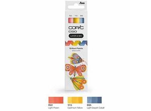 4013695266749 - COPIC Ciao Brilliant Palette Layoutmarker-Set farbsortiert 10 + 60 mm 4013695266749 COPIC 3 Stück