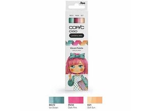 4013695266787 - COPIC Ciao Vibrant Palette Layoutmarker-Set farbsortiert 10 + 60 mm 4013695266787 COPIC 3 Stück