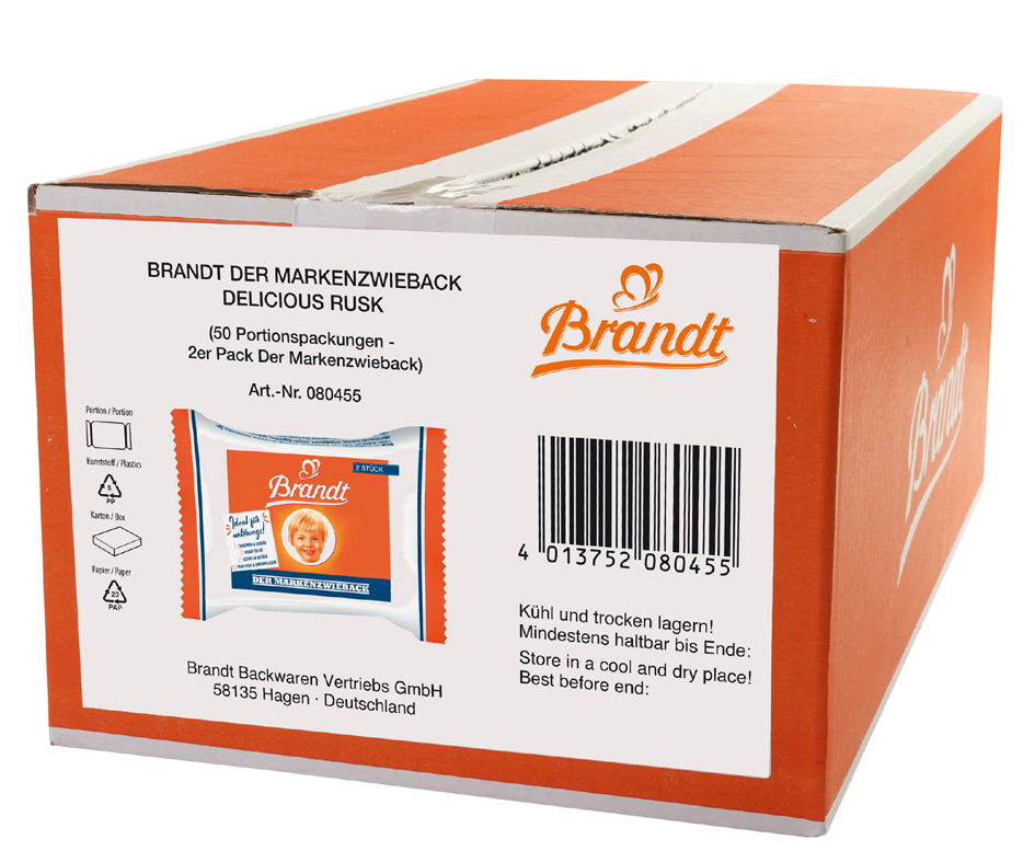 4013752063854 - Brandt Zwieback Portionspackungen im Karton