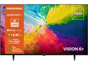 4013833063254 - E (A bis G) GRUNDIG LED-Fernseher 75 VOE 73 AU9T00 Fernseher schwarz LED Fernseher Bestseller