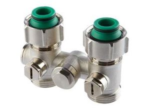 4013852200098 - Simplex Einrohr-Hahnblock EXCL DurchgangD2 50 G3 4i x G3 4a Messing vernickelt mit Konus F10005