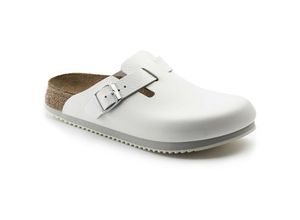 4013871084068 - Clog Boston Super Grip Naturleder weiß Weite normal Größe 36 - Birkenstock