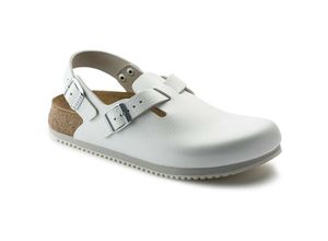 4013871084242 - Clog Tokio Super Grip Naturleder weiß Weite normal Größe 47 - Birkenstock